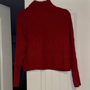 Cozy Red Turtleneck Sweater
